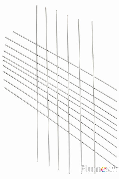 Metallstift - Ø 0,2 mm, Länge 37 cm - silberfarben